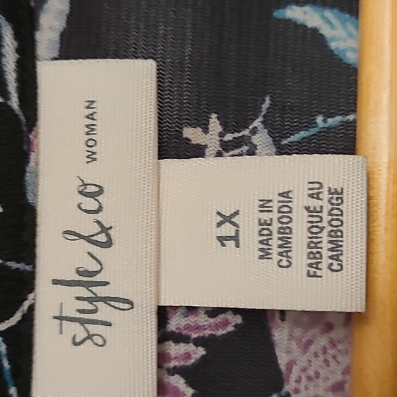 NWOT Style & Co Sheer Top - Picture 2 of 5